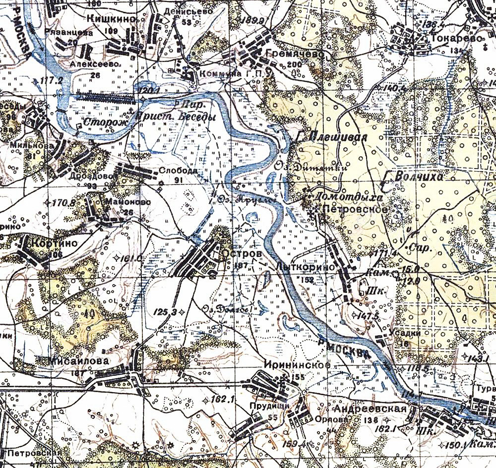 Карта ркка смоленской области 1935 года